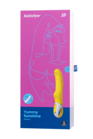 Жёлтый вибратор Satisfyer Yummy Sunshine - 22,5 см. - 10