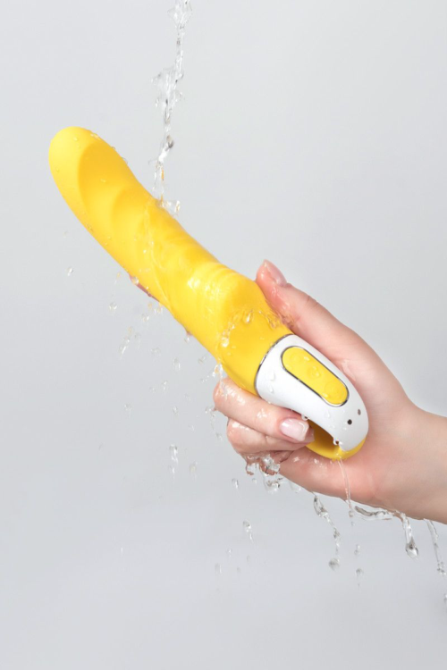 Жёлтый вибратор Satisfyer Yummy Sunshine - 22,5 см. - 6