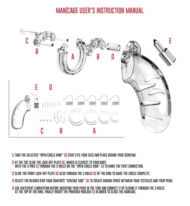 Мужской пояс верности №5 Transparent 5.5 Inch - 14 см. - 1