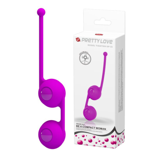 Лиловые вагинальные шарики Kegel Tighten Up III - 4