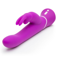 Лиловый вибратор-кролик Curve Rechargeable Rabbit Vibrator - 25,4 см. - 1