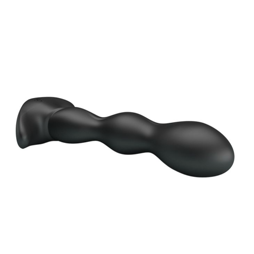 Черный анальный стимулятор простаты с вибрацией Special Anal Massager - 14,5 см. - 3