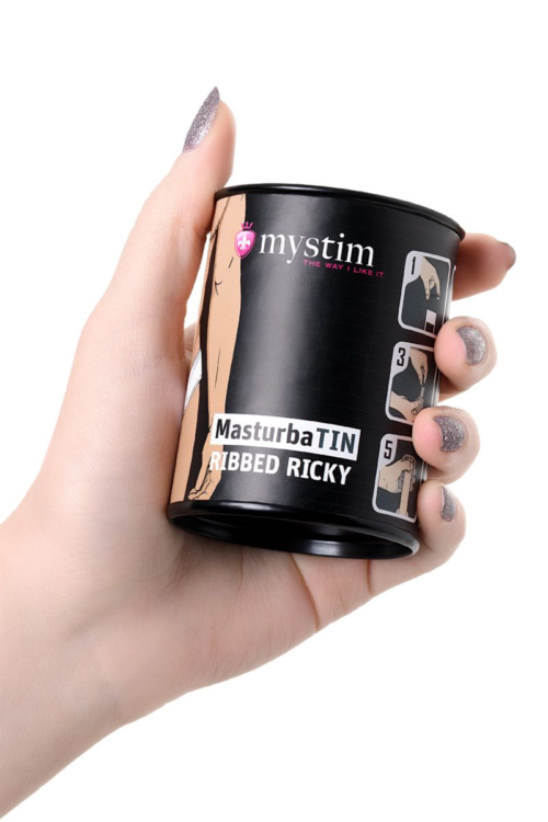 Компактный мастурбатор MasturbaTIN Ribbed Ricky - 3