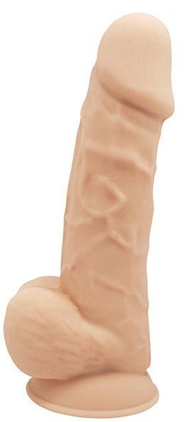 Телесный реалистичный фаллоимитатор DILDO 8.5INCH FLESH - 21,6 см. - 0