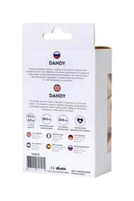 Фиолетовый силиконовый анальный вибратор Dandy - 13,5 см. - 6