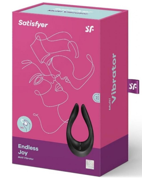 Чёрный многофункциональный стимулятор для пар Satisfyer Endless Joy - 4