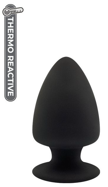 Черная анальная пробка PREMIUM SILICONE PLUG M - 11 см. - 2