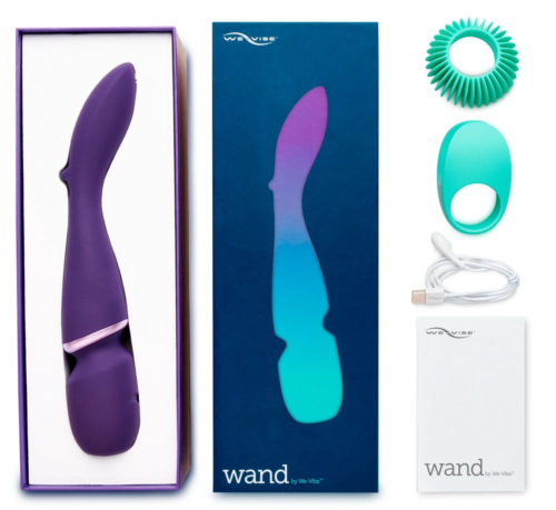 Фиолетовый вибратор-жезл We-Vibe Wand - 5