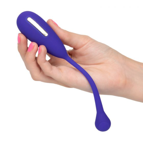 Фиолетовый шарик с электростимуляцией и вибрацией Intimate E-Stimulator Remote Kegel Exerciser - 1