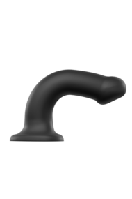 Черный фаллос на присоске Silicone Bendable Dildo L - 19 см. - 6