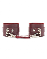 Бордовые наручники Maroon Handcuffs - 2