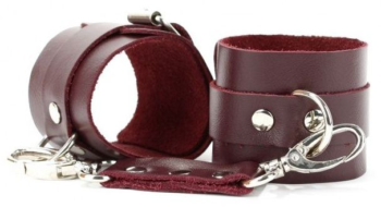 Бордовые наручники Maroon Handcuffs 