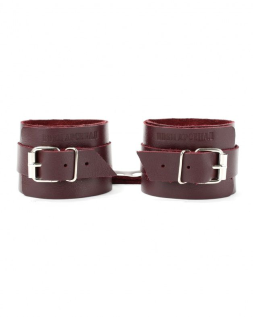 Бордовые наручники Maroon Handcuffs - 1