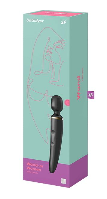 Черный вибратор Satisfyer Wand-er Woman - 3