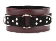 Бордовый ошейник Maroon Collar On The Strap - 0