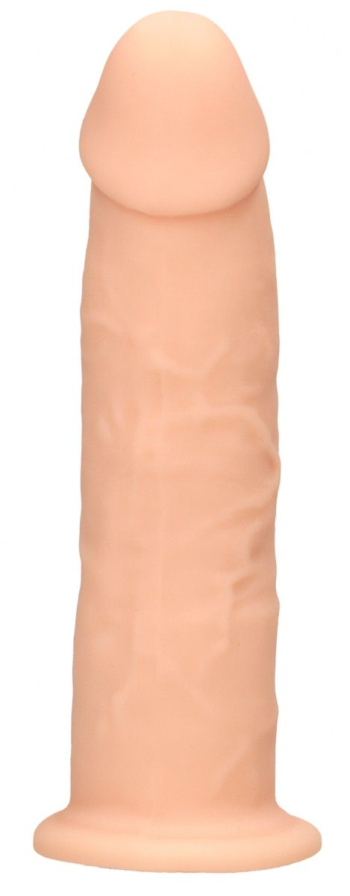 Телесный фаллоимитатор без мошонки Silicone Dildo Without Balls - 19,2 см.