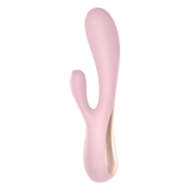 Розовый вибратор-кролик Satisfyer Mono Flex с управлением через приложение - 20,4 см. - 1