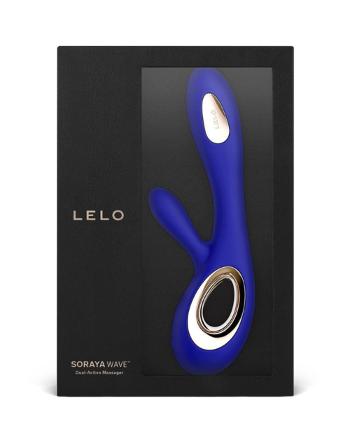 Синий вибратор-кролик Lelo Soraya Wave - 21,8 см. - 3