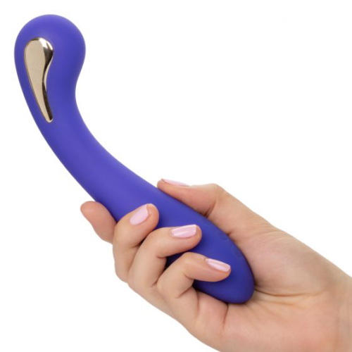 Фиолетовый вибромассажер с электростимуляцией Intimate Estim Petite G Wand - 19 см. - 4