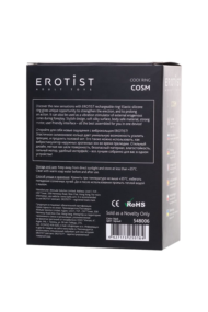 Черное эрекционное виброкольцо Erotist Cosm - 6