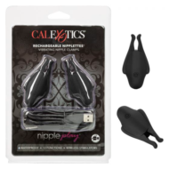 Черные виброзажимы для сосков Nipple Play Rechargeable Nipplettes - 1