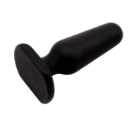 Черная анальная пробка S Silicone Plug - 7,3 см. - 1