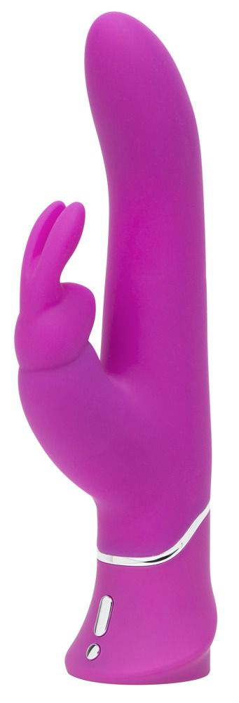 Лиловый вибратор Curve Thrusting Rechargeable Rabbit Vibrator - 24,1 см. - 0