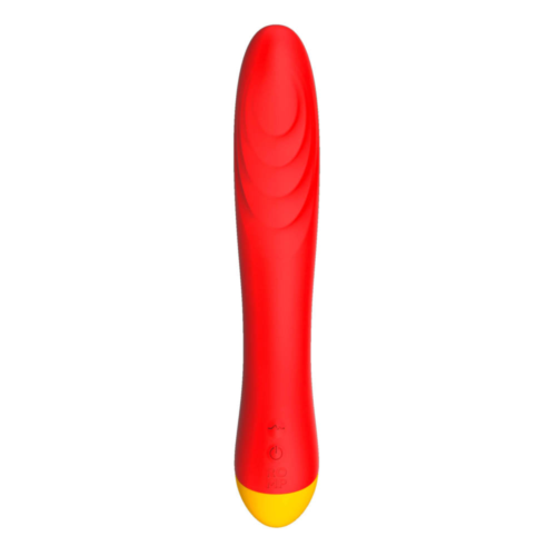 Красный изогнутый вибромассажер Romp Hype G-Spot - 21 см. - 1