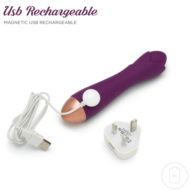 Фиолетовый вибратор Ooh La La Flower Vibrator - 18 см. - 2