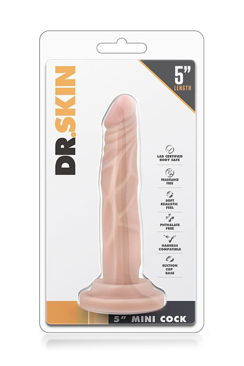 Телесный фаллоимитатор-реалистик 5 Inch Mini Cock на присоске - 14,6 см. - 3