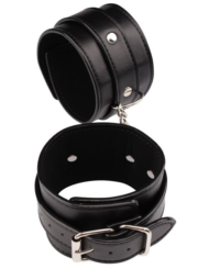 Черные оковы Classic Ankle Cuffs - 0