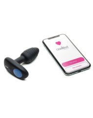 Черный интерактивный вибратор OhMiBod Lumen for Kiiroo с подсветкой - 10,2 см. - 3