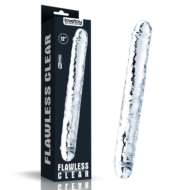 Прозрачный двусторонний фаллоимитатор Flawless Clear Double Dildo - 30 см. - 1