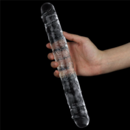 Прозрачный двусторонний фаллоимитатор Flawless Clear Double Dildo - 30 см. - 2