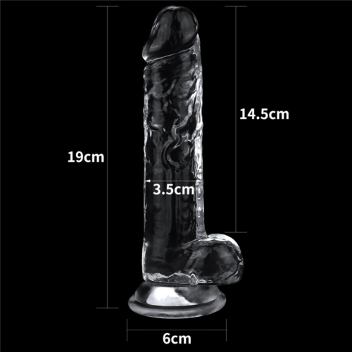 Прозрачный фаллоимитатор Flawless Clear Dildo 7.5 - 19 см. - 4