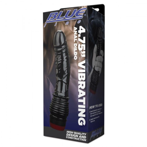 Черный анальный вибратор 4.75 Vibrating Anal Dildo - 3