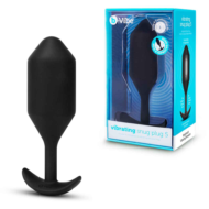 Черная вибропробка для ношения Vibrating Snug Plug 5 - 16,5 см. - 1