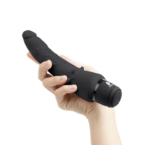 Черный анальный вибратор 7 Slim Anal Realistic Vibrator - 20 см. - 1