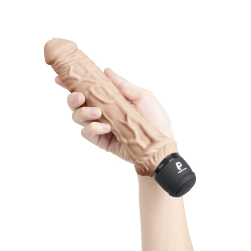 Телесный вибратор-реалистик 8 Girthy Realistic Vibrator - 24,5 см. - 1