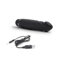 Черный вибратор-реалистик 6.5 Girthy Realistic Vibrator - 19 см. - 2