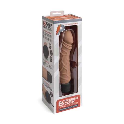 Кофейный вибратор-реалистик 6.5 Girthy Realistic Vibrator - 19 см. - 3