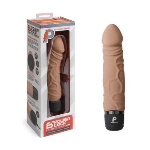 Кофейный вибратор-реалистик 6.5 Girthy Realistic Vibrator - 19 см. - 0