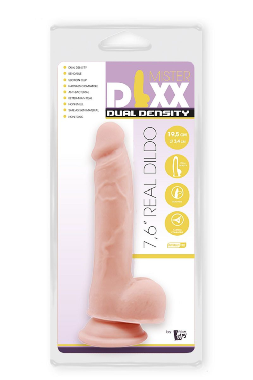 Телесный фаллоимитатор-реалистик Dual Density Dildo - 19,5 см. - 3