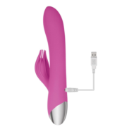 Розовый вибратор-кролик Eve s Clit Tickling Rabbit - 20,4 см. - 4