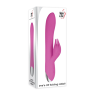 Розовый вибратор-кролик Eve s Clit Tickling Rabbit - 20,4 см. - 5