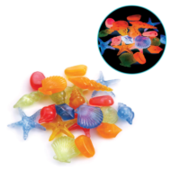 Ракушки морские светящиеся разноцветные - 3001LD (100шт) - 0