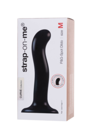 Черный стимулятор для пар P G-Spot Dildo Size M - 18 см. - 6