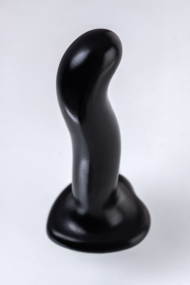 Черный стимулятор для пар P G-Spot Dildo Size M - 18 см. - 8