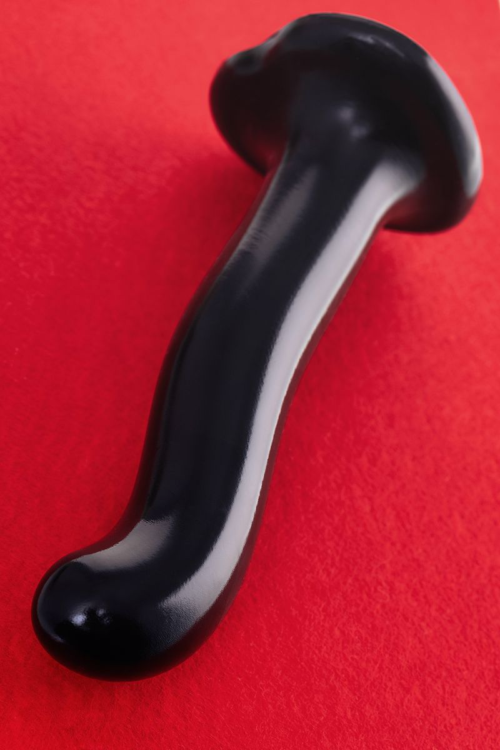 Черный стимулятор для пар P G-Spot Dildo Size M - 18 см. - 10