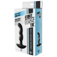 Черная вибропробка для простаты FantASStic Vibrating Prostate Plug - 14,5 см. - 1